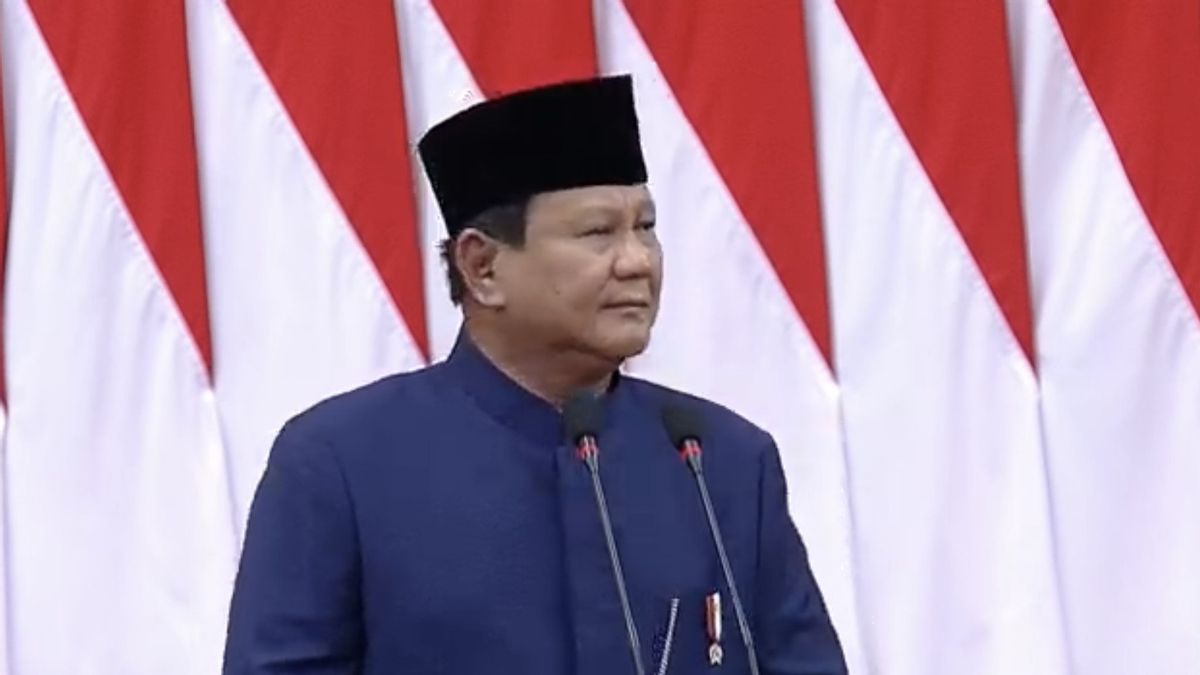 Le public a osé faire face à la menace, Prabowo: Nous ne pouvons pas être comme les oiseaux d’unt