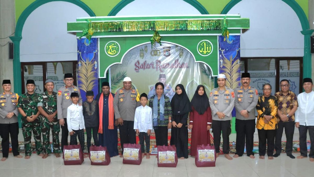 Safari Ramadan Kapolda Papua Bersama Kepala BNN Provinsi Papua di Biak Numfor