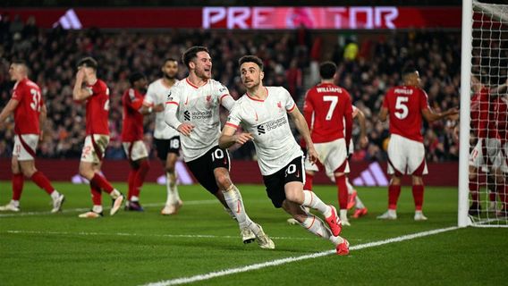 Diogo Jota Selamatkan Liverpool dari Kekalahan Lawan Nottingham Forest