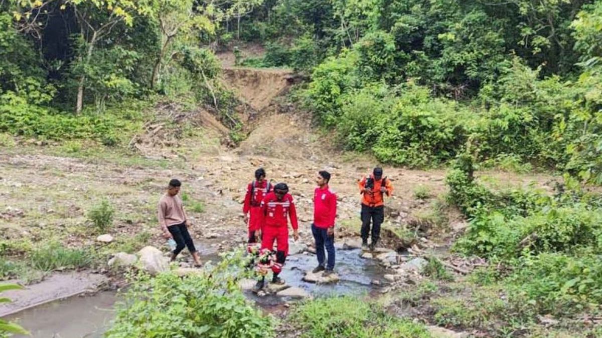 ar sur le mont Seulawah d'Aceh Besar, une équipe SAR effectue une recherche