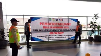 Anker Must Listen, The South Door Of Bekasi Station Will Be Closed Starting November 28