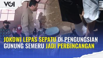VIDEO: Jokowi Takes Off His Shoes At Mount Semeru Refuge Becomes A Conversation