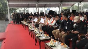 Declaration Of Peaceful Campaign For The Jakarta Gubernatorial Election In Front Of The Fatahillah Museum Is Raining