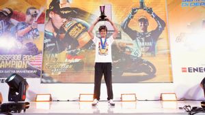 Amankan Gelar Juara Dunia World Supersport 300, Aldi Satya Mahendra Didukung Penuh ENEOS