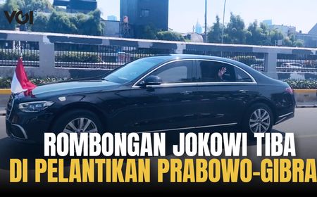 Rombongan Jokowi Tiba di Pelantikan Prabowo Subianto dan Gibran Rakabuming Raka