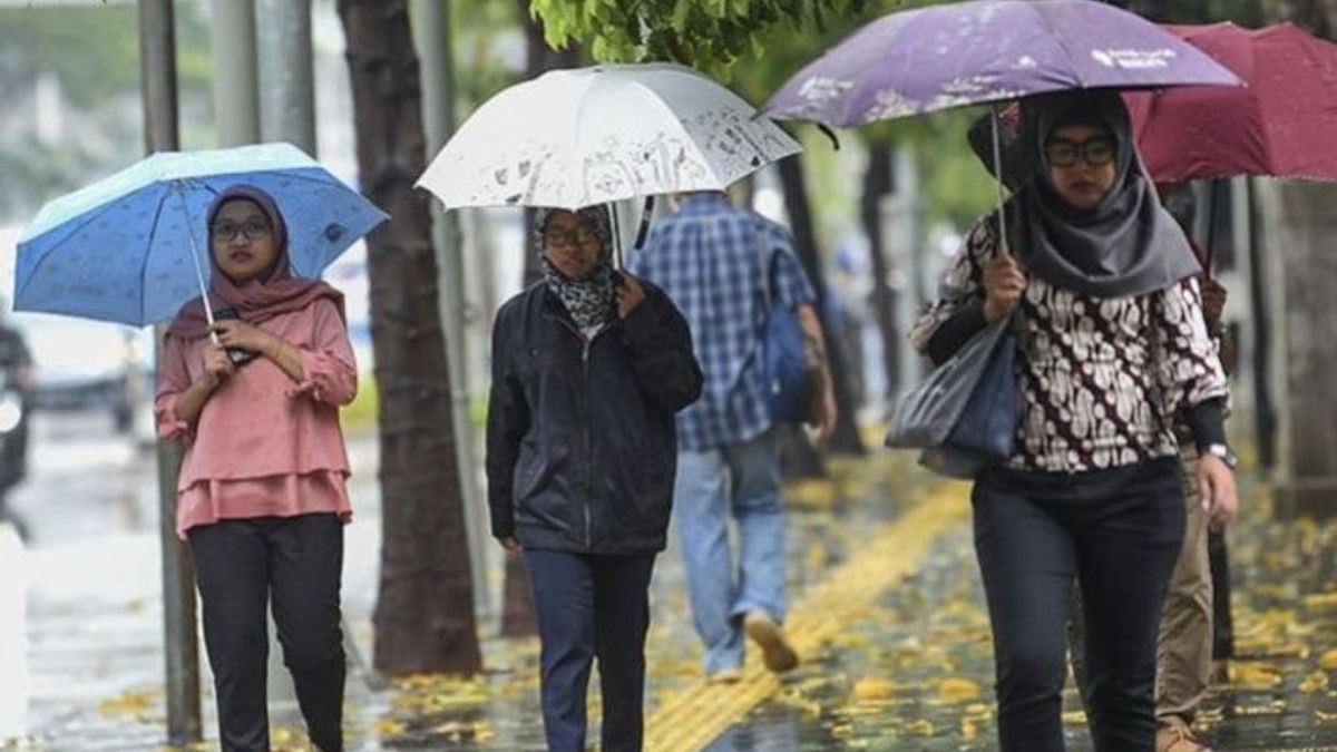 BMKG:ジャカルタの一部の地域では、この午後に雨が降るでしょう