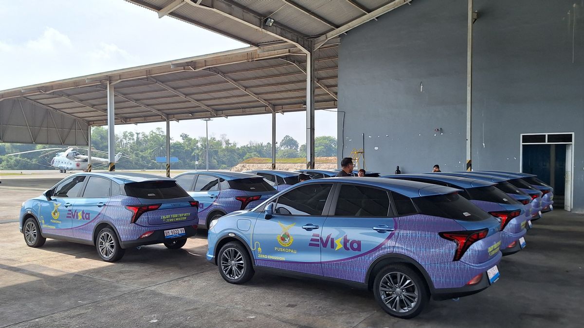 Neta V Electric Car Becomes Taxi Fleet At Sultan Syarif Kasim II Airport Pekanbaru