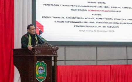 KPK Serahkan Aset Rampasan Korupsi Senilai Rp63 Miliar