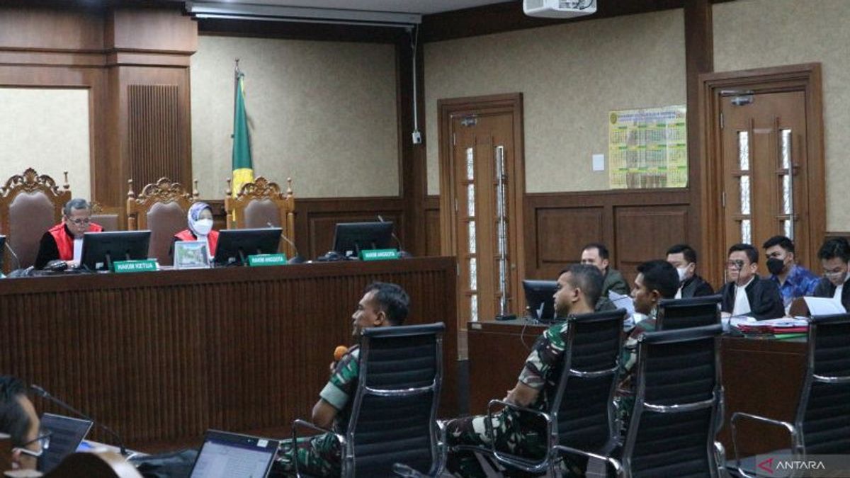 The Trial Of The Corruption Case Of The AW 101 Helicopter, The District Judge For The Eradication Of KPK Investigators And The Indonesian Air Force Pamen