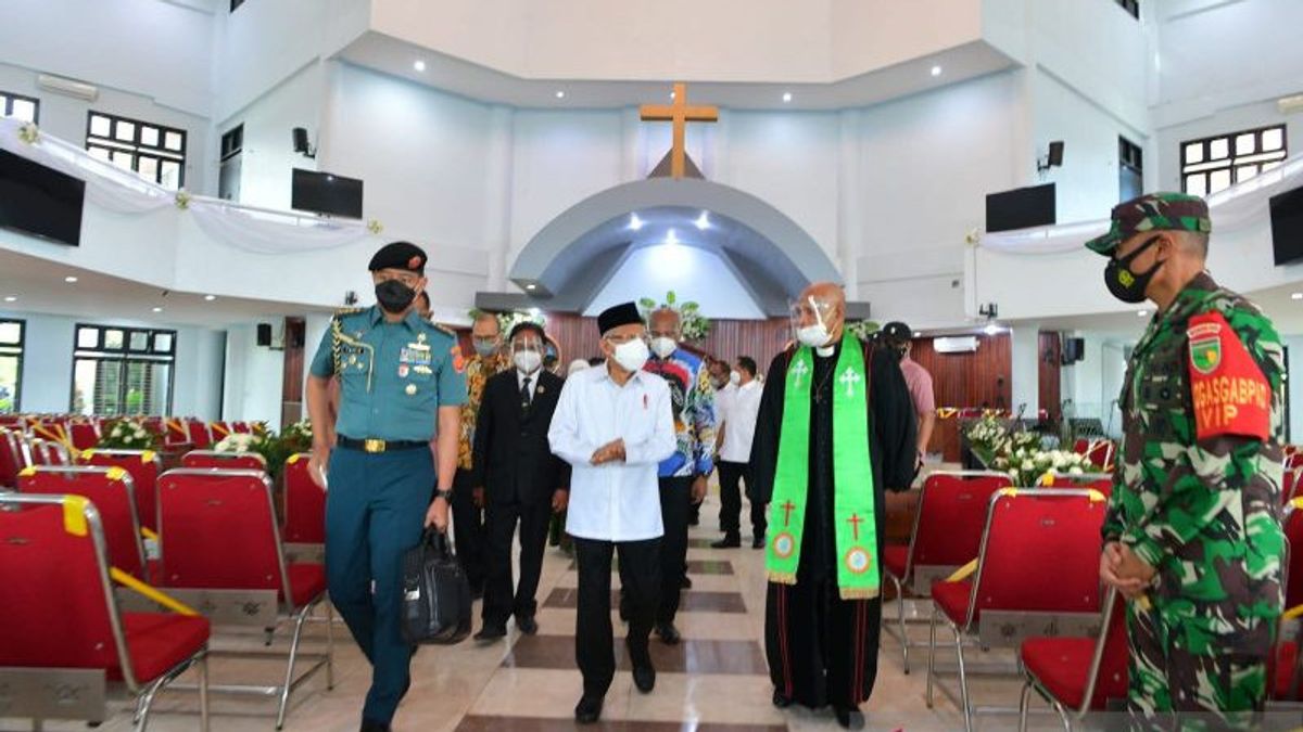 进入贾亚普拉的基督教会，马鲁夫副总统回顾了普罗克斯的实施情况，并传达了这一酷信息