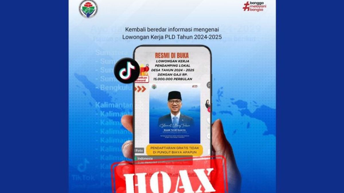 Kemendes Pastikan Informasi Rekrutmen PLD 2024–2025 adalah Hoaks 