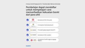 Here Are The Five Most Popular AI Courses In Indonesia From The Coursera Version