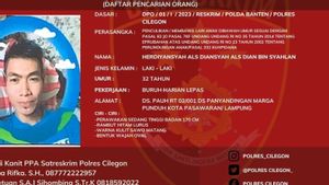 Ini Tampang Herdiyansyah DPO Kasus Penculikan Anak di Kota Cilegon: Wajah Oval, Rambut Hitam Lurus