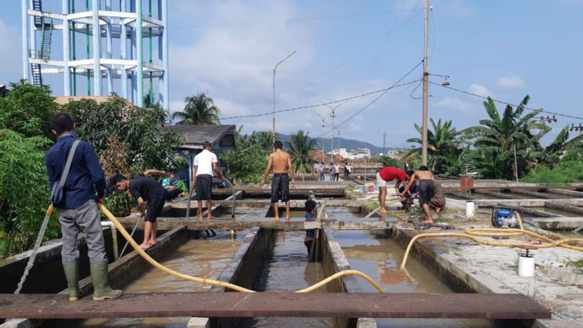 PDAM Tirta Raja Meningkatkan Kualitas Air Bersih, Lakukan Pengurasan Water Treatment Plant