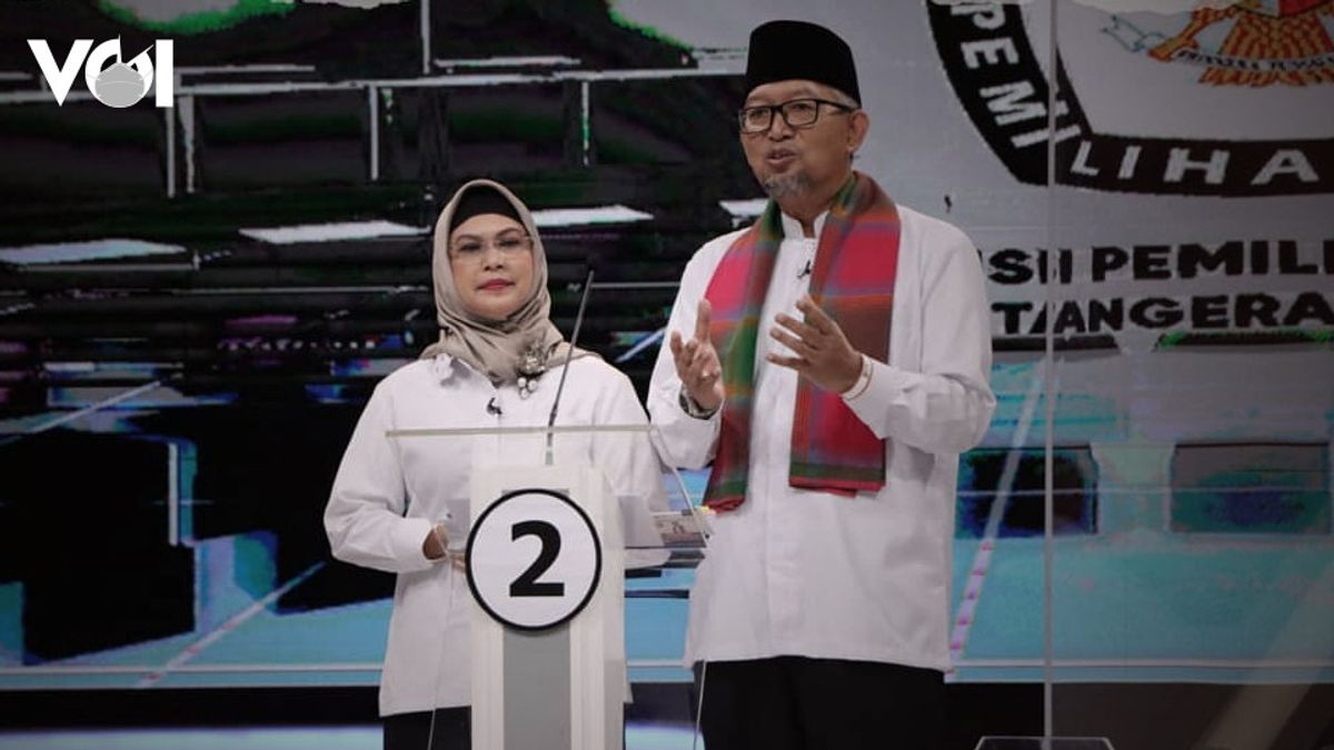 South Tangerang Regional Election Debate: Princess Ma'ruf Amin Questions COVID-19 Case To Incumbent Benyamin, Offends The City Government Failed