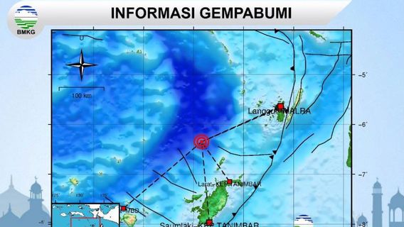 BMKG Reports Magnitude 5 Earthquake In Tanimbar Islands, Scale III Guncangan Occurs In West Southeast Maluku