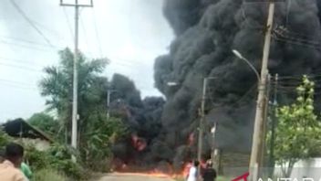 巨港燃料储存仓库爆炸烧焦1栋房屋和5个居民店屋，无人员伤亡
