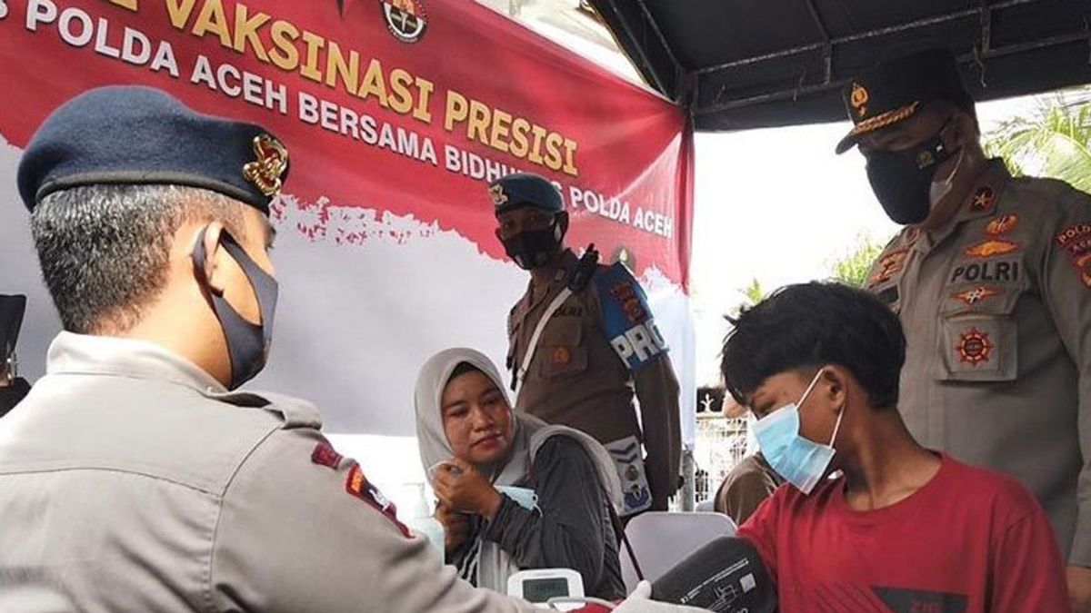 Kejar Kekebalan Kelompok, Polda Aceh Imbau Masyarakat Vaksinasi COVID-19