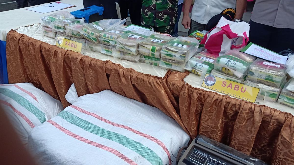 Polisi Gagalkan Peredaran Sabu dengan Kode di Jakut, Barang Dibungkus dalam Plastik Teh Cina 'Guanyinwang'