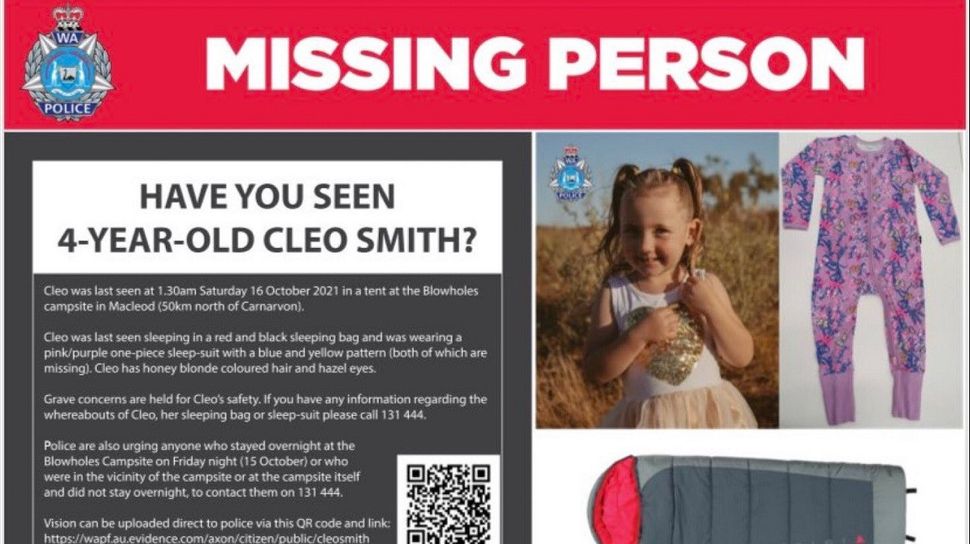 The Night Before Cleo Smith Disappeared Her Mother Put Her To Sleep In The Tent She Woke Up Asking For Water