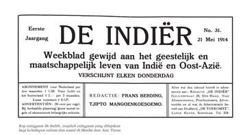 吉普托·曼戈恩科索埃索莫的《德·因迪尔》杂志首次在荷兰出版，发表于《今日历史》，1913 年 10 月 23 日