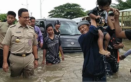 Masih Ingat Sabtu Kemarin Jakarta Kebanjiran Ternyata Anies ke Markas Bonge dan Jeje, Gun Romli: Menunggangi Fenomena SCBD