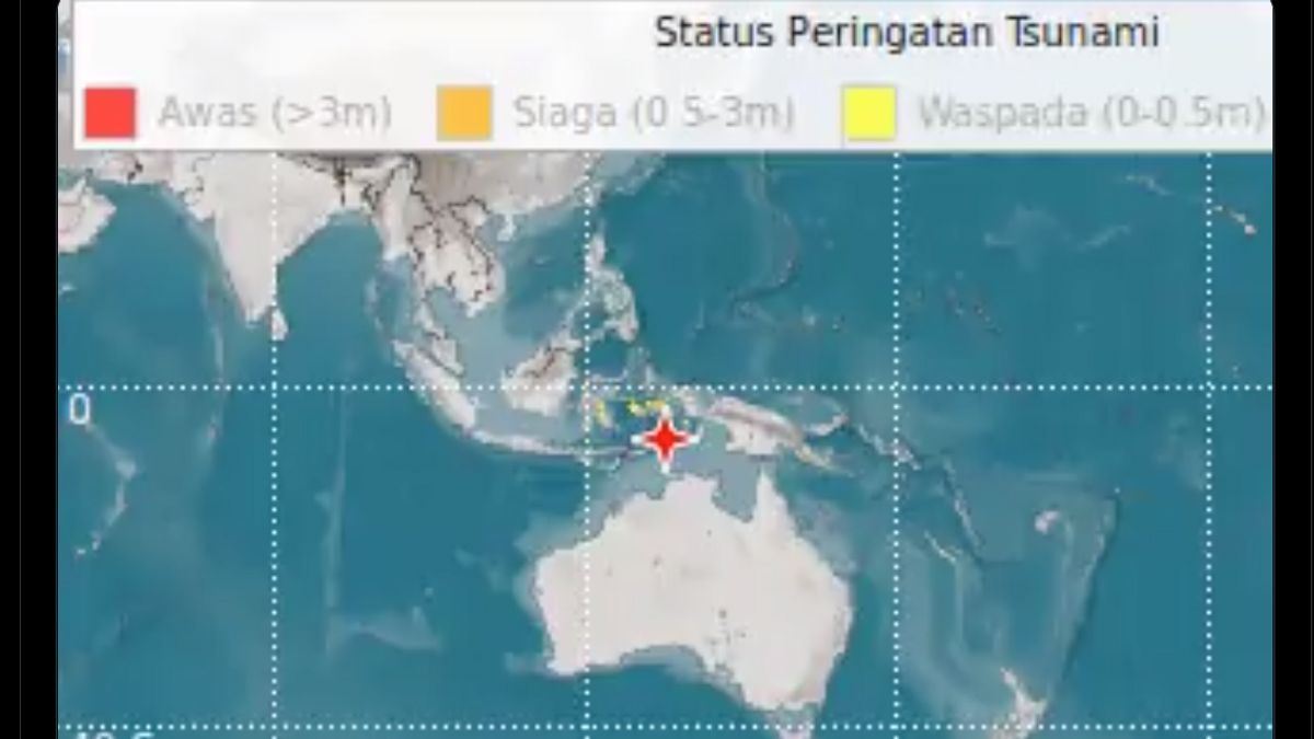 Gempa Maluku M 7,9, BMKG Keluarkan Peringatan Dini Tsunami di Maluku dan Sultra