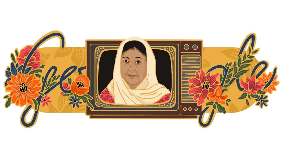 Google Doodle Today、シニアアーティストのアミナ・チェンドラカシの86周年を祝う