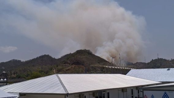 Fortunately, There Are Police And Residents, 2 Hectares Of Land That Were Burned By Mrs. Tatum Near The Mandalika SEZ Were Successfully Tamorized