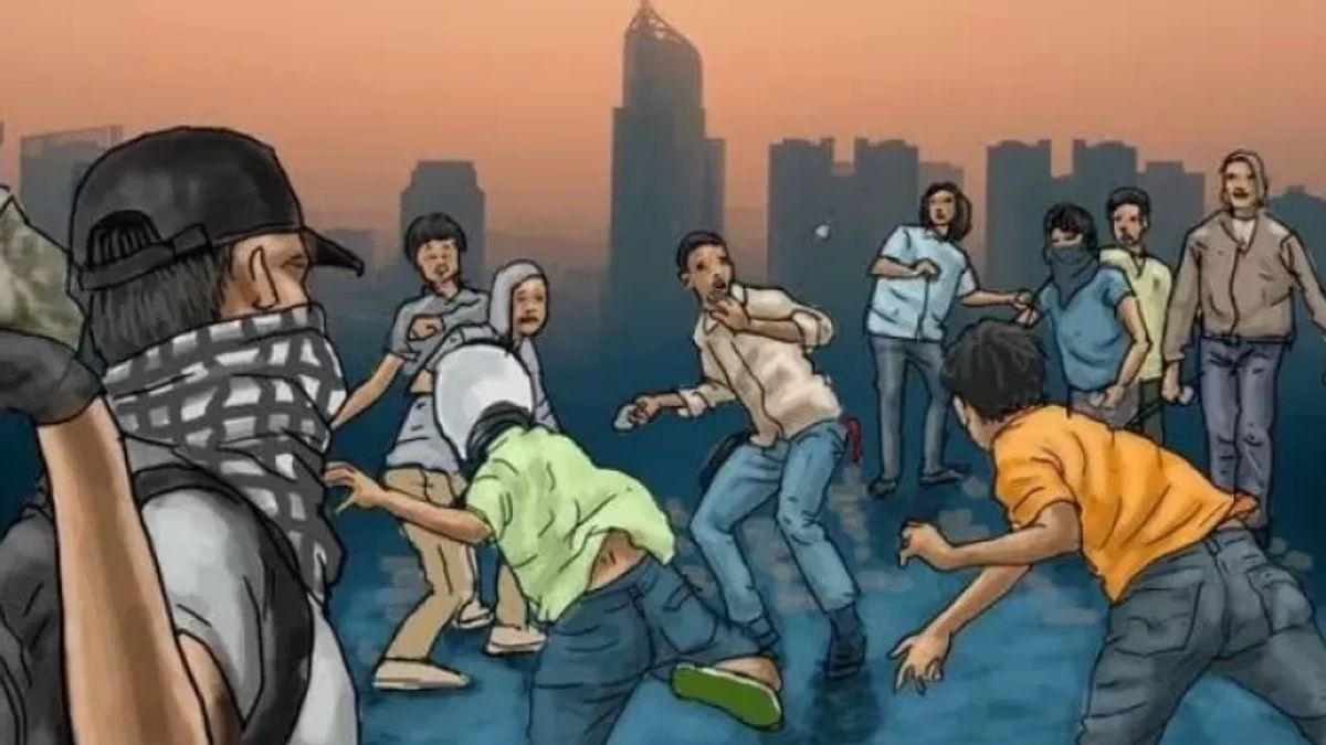Tawuran Antar Warga di Manggrai Jaksel, Penyebabnya Hanya karena Gengsi  