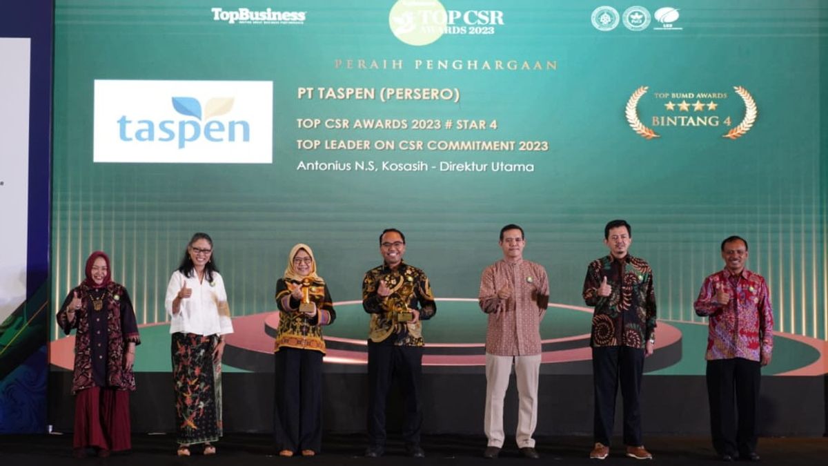 TASPEN Raih 2 Penghargaan pada Ajang TOP CSR Awards 2023