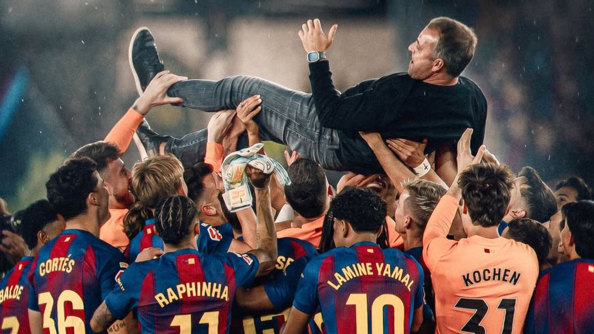 Sukacita Hansi Flick est triste le jour où Barcelone a remporté le titre de LaLiga