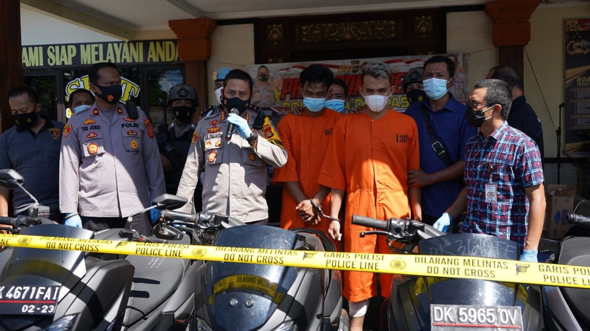 NMAX汽车专家库兰莫尔阴谋在巴厘岛被捕，15辆摩托车被盗
