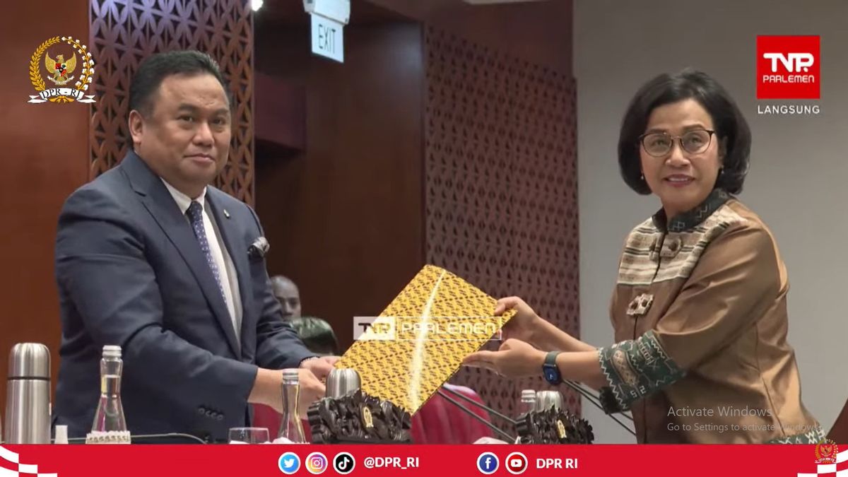 DPR Setuju Pertanggungjawaban APBN 2022 jadi UU, Sri Mulyani: Terima Kasih Kerja Sama yang Baik