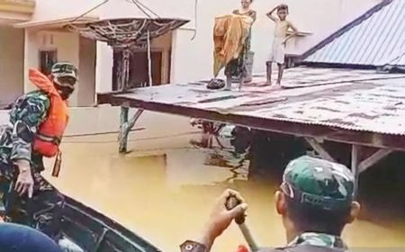 Banjir di Kabupaten Banjar Kalsel Terus Meninggi hingga 2 Meter