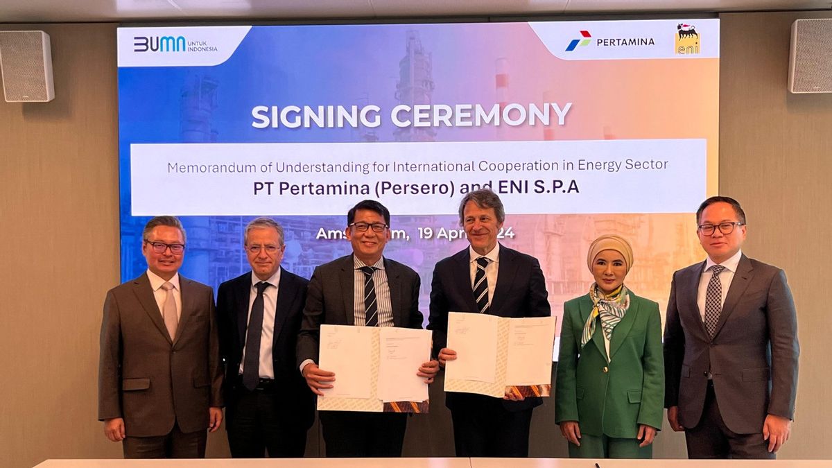Pertamina And ENI Sign Upstream Oil And Gas Management Cooperation In The International Block