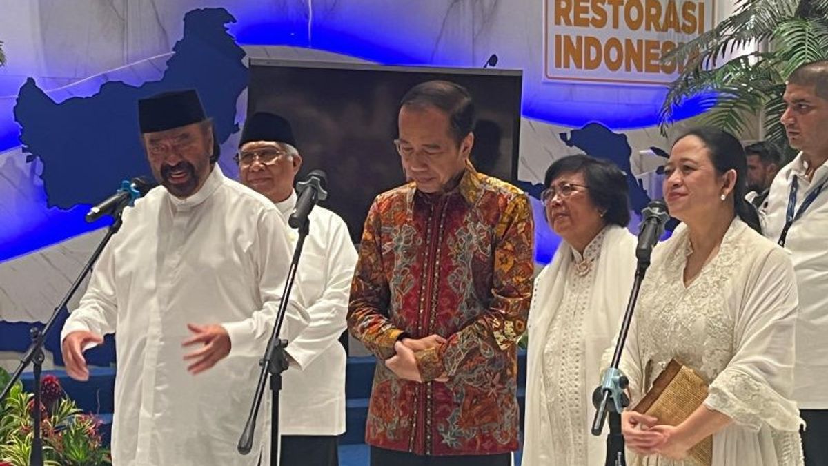 Jokowi Tanya Puan Hasil Pengesahan RUU TNI Saat Bukber NasDem
