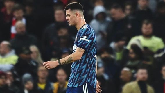 Granit Xhaka Dikartu Merah, Arsenal Imbangi Liverpool di Leg 1 Semifinal Piala Liga