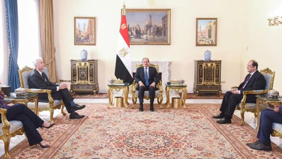 President Sisi Receives CIA Chief, Gaza Ceasefire Talks Resume Today in Doha