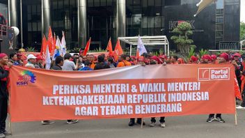 Datangi Gedung Merah Putih KPK, Partai Buruh-SPN Desak Korupsi di Kemnaker Diusut Tuntas