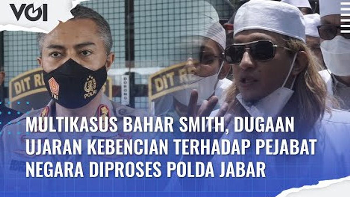 VIDEO: Multicasus Bahar Smith, Alleged Hate Speech Against State Officials Processed By West Java Police