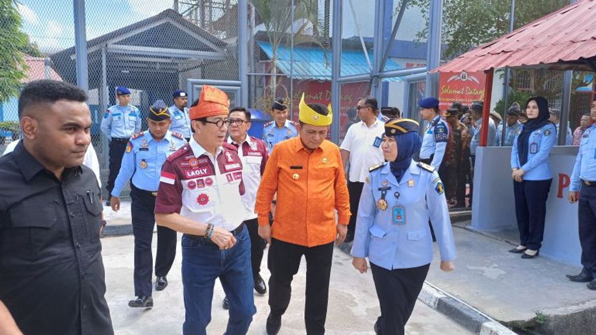 Menkumham Puji Program Rehabilitation Of Tanjungpinang Prison Inmates