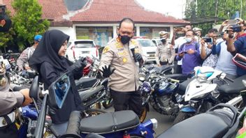 133 Wild Racing Motorcycles In Kediri Caged By Police