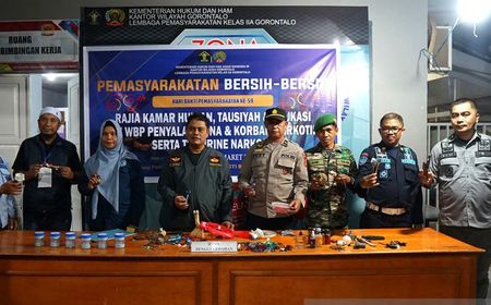 Geledah Blok Hunian Lapas Gorontalo, Tim Gabungan Temukan Ini