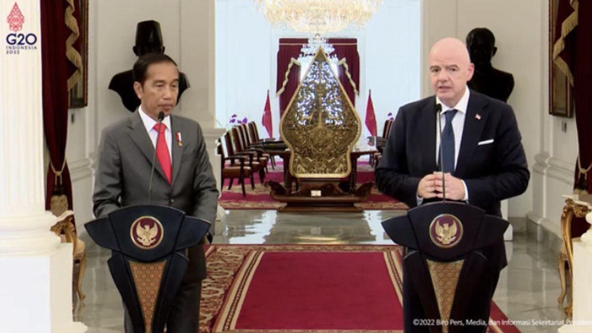 Discussed By The Kanjuruhan Incident With President Jokowi, Gianni Infantino: Don't Let Indonesia Be Remembered As A Land Of Football Tragedy