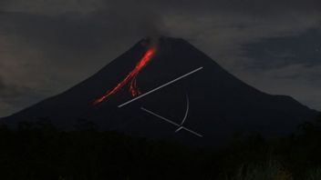 ميرابي 10 مرات إطلاق الحمم البركانية المتوهجة تسقط على بعد 1.8 كم