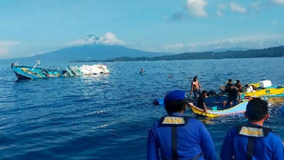 Kecelakaan di Laut Bitung, 13 ABK KM Metanoia Diselamatkan Polairud