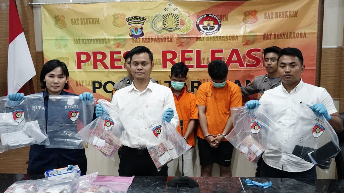 警方逮捕属于塔拉坎居民的抢劫犯近10亿印尼盾