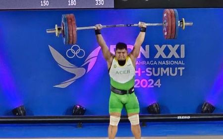 Muhammad Zul Ilmi Sumbang Medali Emas untuk Aceh di Kelas 96 Kg Angkat Besi