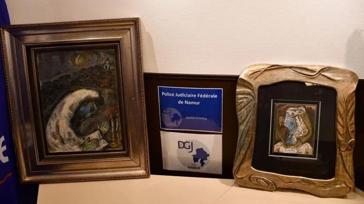 皮卡索和查戈尔的画作价值9万美元,在比利时成功被发现
